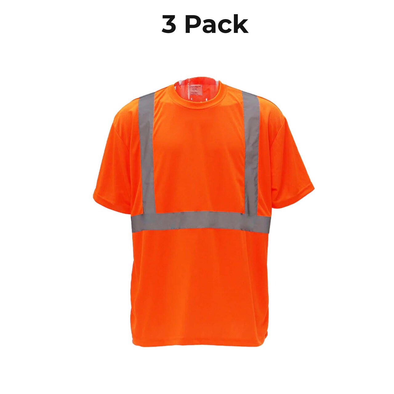 High Visibility Safety T-shirt Reflective Work Shirt Breathable Mesh Polyester